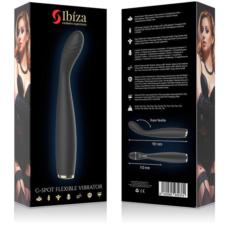 ibiza leistungsstarker, spezieller, flexibler g punkt vibrator