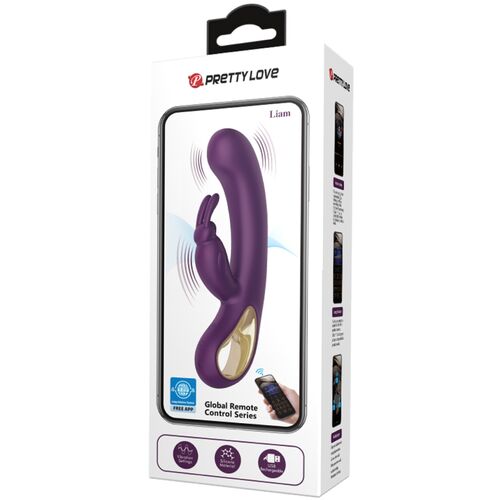 pretty love liam kaninchen vibrator und g punkt stimulator lila