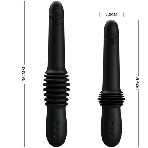 pretty love pazuzu vibrator 3 stossmodi schwarz